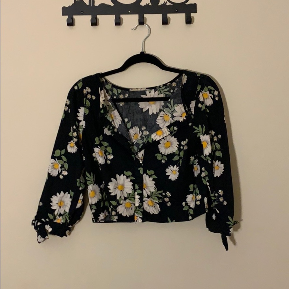 Flower crop top